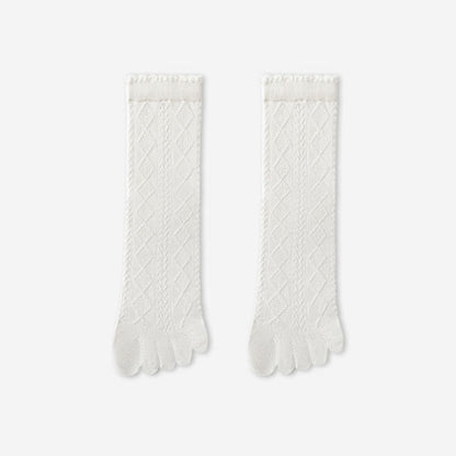 Plusock Cotton Mesh Alignment Socks(3 Pairs) - White - EU36-40(US3-7) - image 12