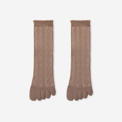 Plusock Cotton Mesh Alignment Socks(3 Pairs) - Coffee - EU36-40(US3-7) - image 13