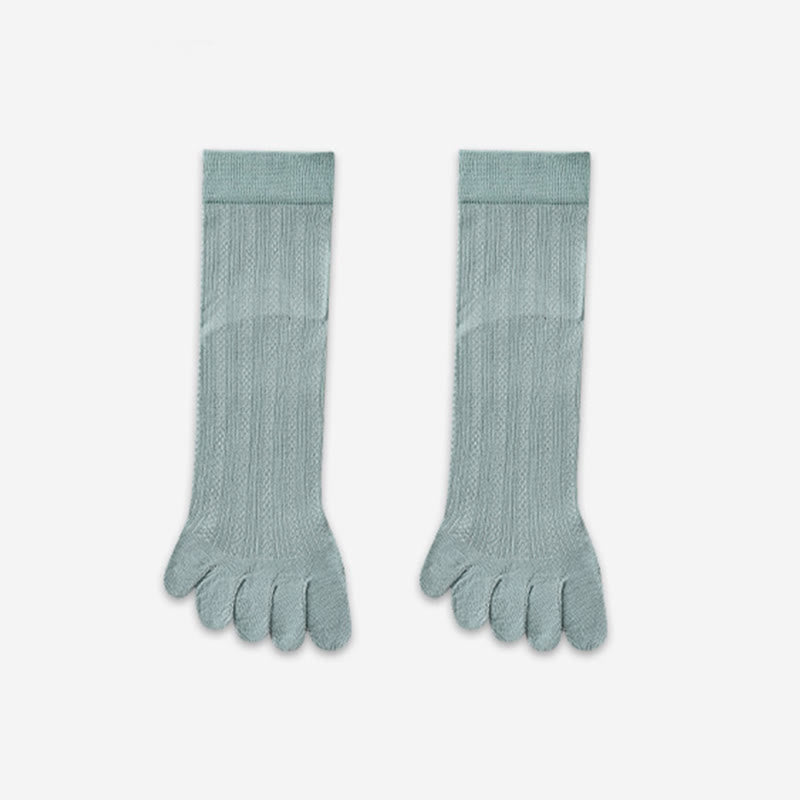 Plusock Bamboo Lightweight Alignment Socks(4 Pairs) - Green - EU39-45(US6-11) - image 16