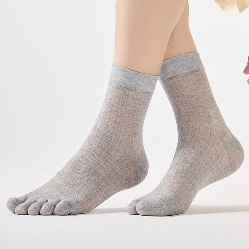 Plusock Bamboo Lightweight Alignment Socks(4 Pairs) - image 7