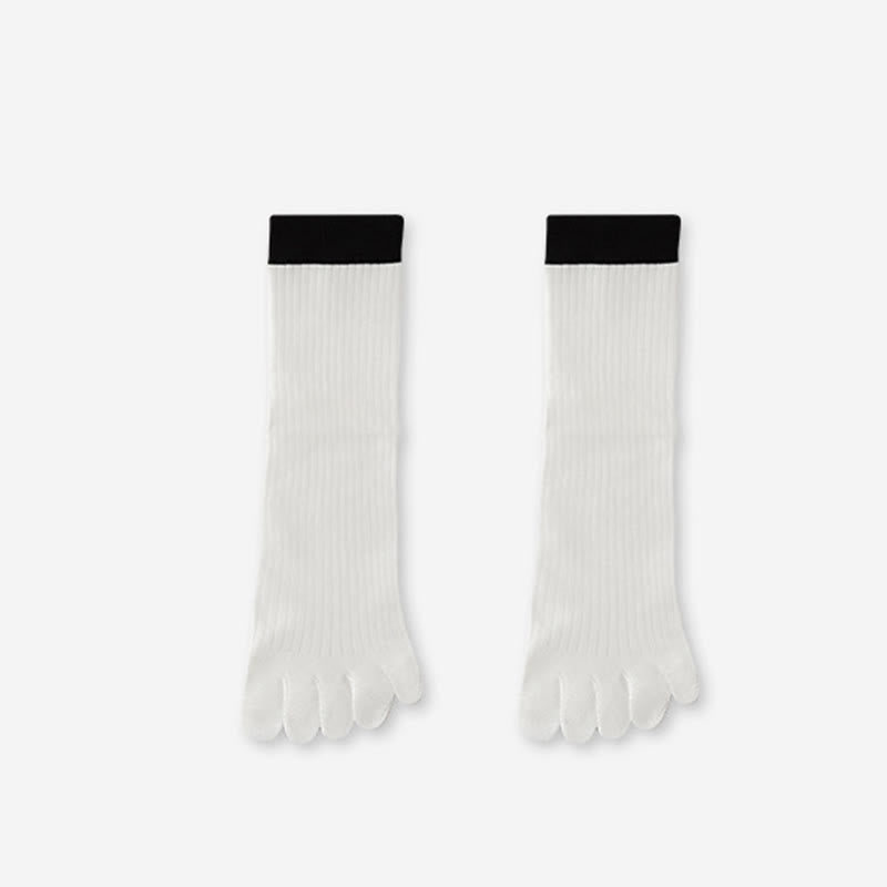 Plusock Casual Colorblock Alignment Socks(3 Pairs) - White - EU36-40(US3-7) - image 11