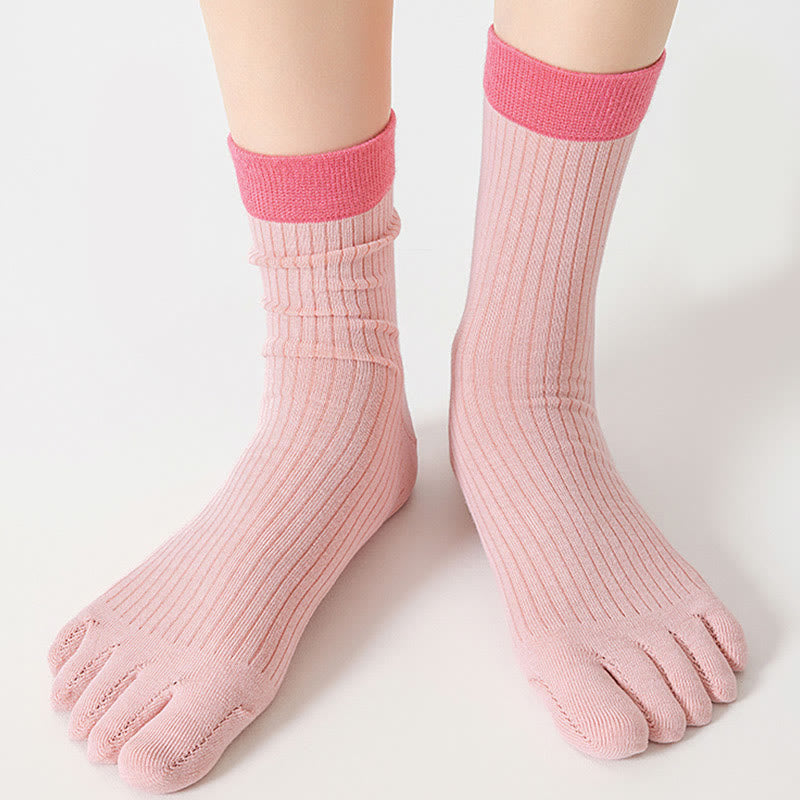 Plusock Casual Colorblock Alignment Socks(3 Pairs) - image 6
