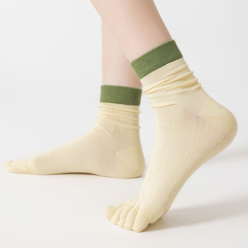 Plusock Casual Colorblock Alignment Socks(3 Pairs) - image 2