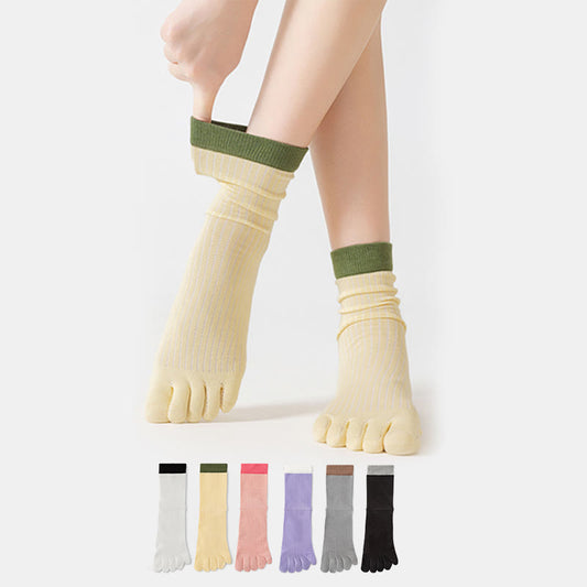 Plusock Casual Colorblock Alignment Socks(3 Pairs) - image 0