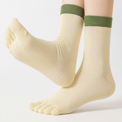 Plusock Casual Colorblock Alignment Socks(3 Pairs) - image 1