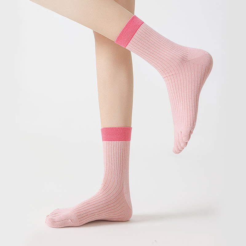 Plusock Casual Colorblock Alignment Socks(3 Pairs) - image 7