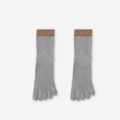 Plusock Casual Colorblock Alignment Socks(3 Pairs) - Grey - EU36-40(US3-7) - image 13