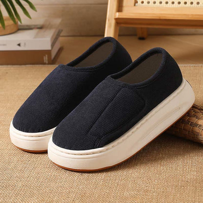 Plusock Plus Size Cushioned Sole Slippers - Blue - EU45-46(US10-11) - image 12