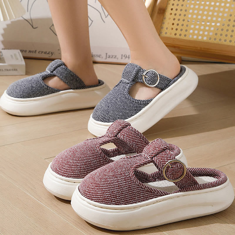 Plusock Plus Size Cozy Thick Sole Slippers - image 4