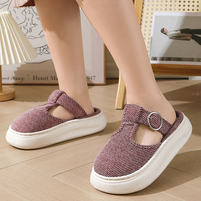 Plusock Plus Size Cozy Thick Sole Slippers - image 1