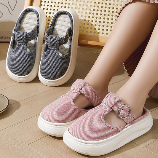 Plusock Plus Size Cozy Thick Sole Slippers - image 0