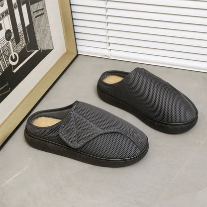 Plusock Plus Size Breathable Mesh Upper Slippers - Grey-A - EU47-48(US11-12) - image 13