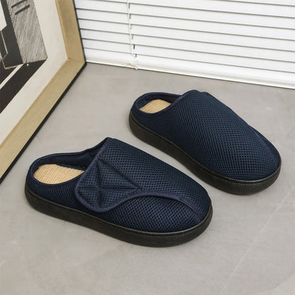 Plusock Plus Size Breathable Mesh Upper Slippers - Blue-A - EU47-48(US11-12) - image 15