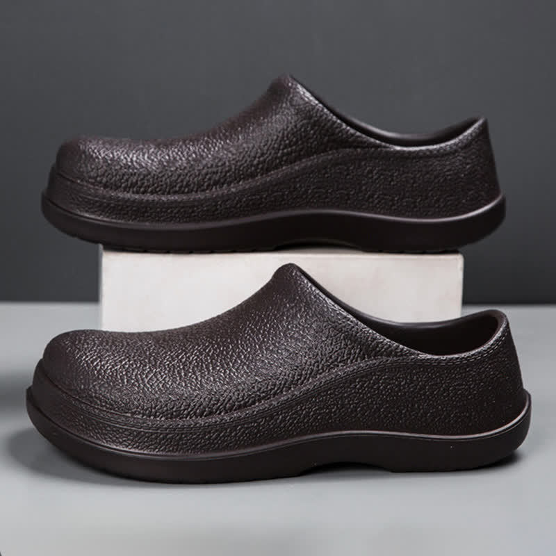 Plusock Water Friendly Slip On Work Shoes - Brown - EU46(US12) - image 12