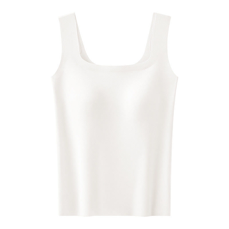 Plusock Plus Size Square Neck Cooling Sensation Tank Top - White - XXL - image 7