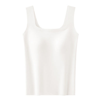 Plusock Plus Size Square Neck Cooling Sensation Tank Top - White - XXL - image 7
