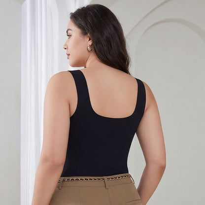 Plusock Plus Size Square Neck Cooling Sensation Tank Top - image 3