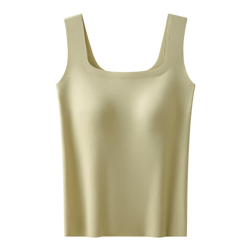 Plusock Plus Size Square Neck Cooling Sensation Tank Top - Green - XXL - image 9