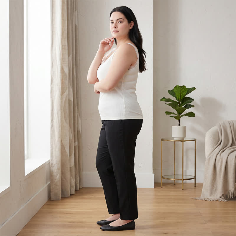 Plusock Lace Trim Modal Tank Top(2 Pieces) - image 3