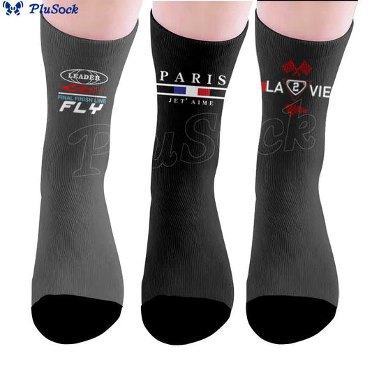 Plusock Racing Paris Flag Socks - image 0