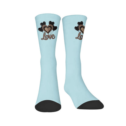 Plusock Floral Leopard Print Socks - Leopard Print(1 Pair) - EU37-44(US4-10) - image 9