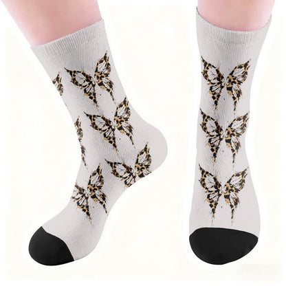 Plusock Leopard Butterfly Heart Socks - image 5
