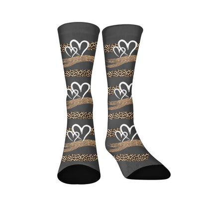 Plusock Leopard Butterfly Heart Socks - Leopard print(1 Pair) - EU37-44(US4-10) - image 7