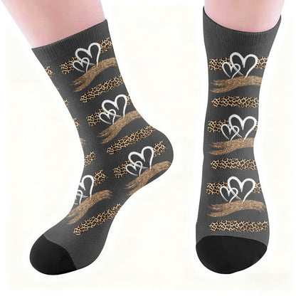 Plusock Leopard Butterfly Heart Socks - image 4