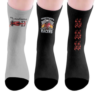 Plusock Racing Flag Socks - Multicolor(3 Pairs) - EU37-44(US4-10) - image 10