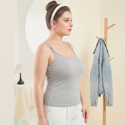 Plusock Plus Size Modal Layering Criss-cross Back Tank Top - image 1