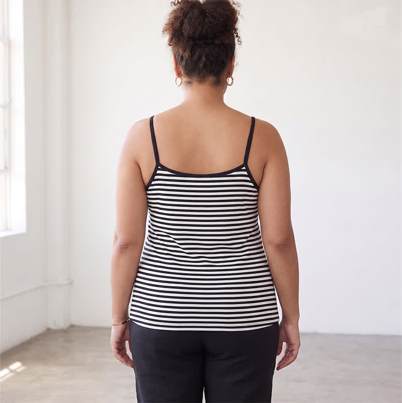 Plusock Plus Size Striped Tank Top - image 2