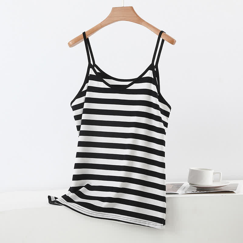 Plusock Plus Size Striped Tank Top - C - 6XL - image 9