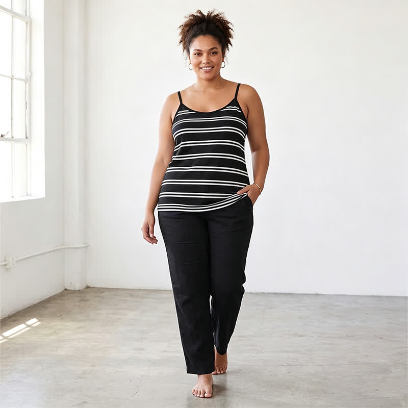 Plusock Plus Size Striped Tank Top - image 7
