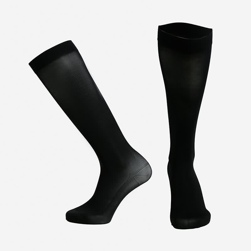 Plusock Classic Solid Compression Socks - Black - XXL - image 5
