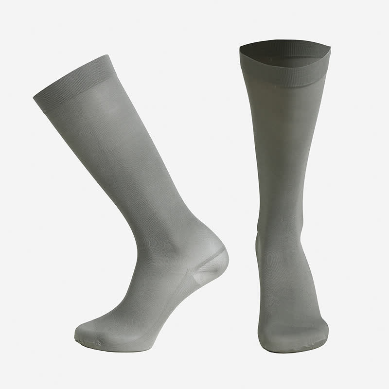 Plusock Classic Solid Compression Socks - Grey - XXL - image 8