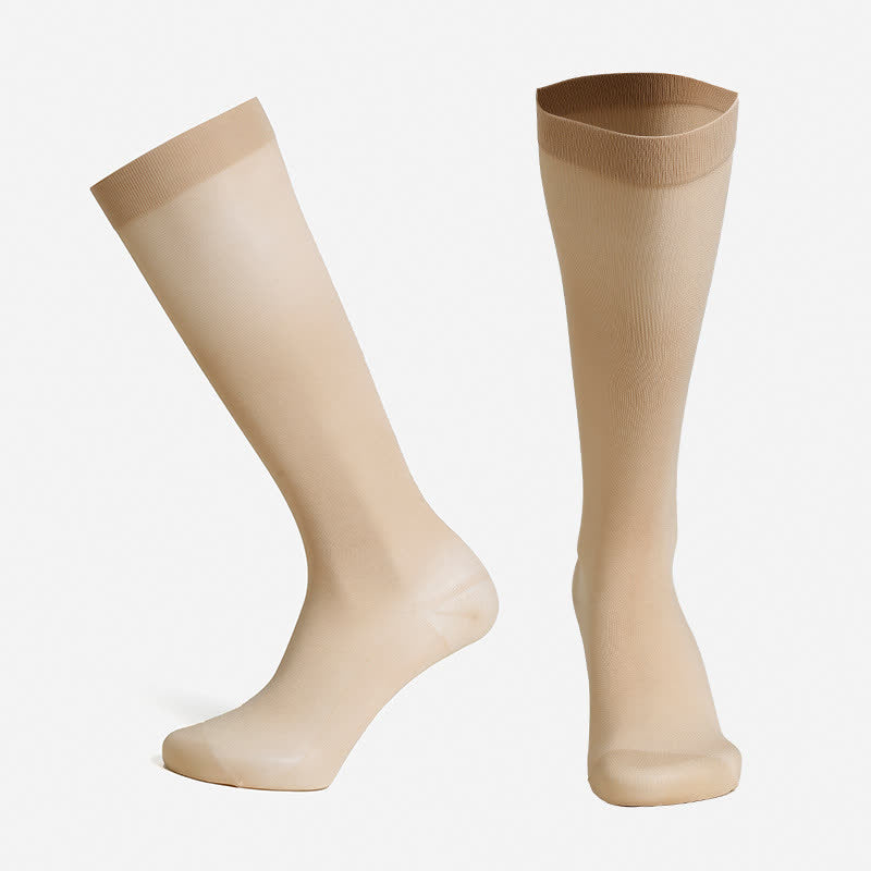 Plusock Classic Solid Compression Socks - Nude - XXL - image 10