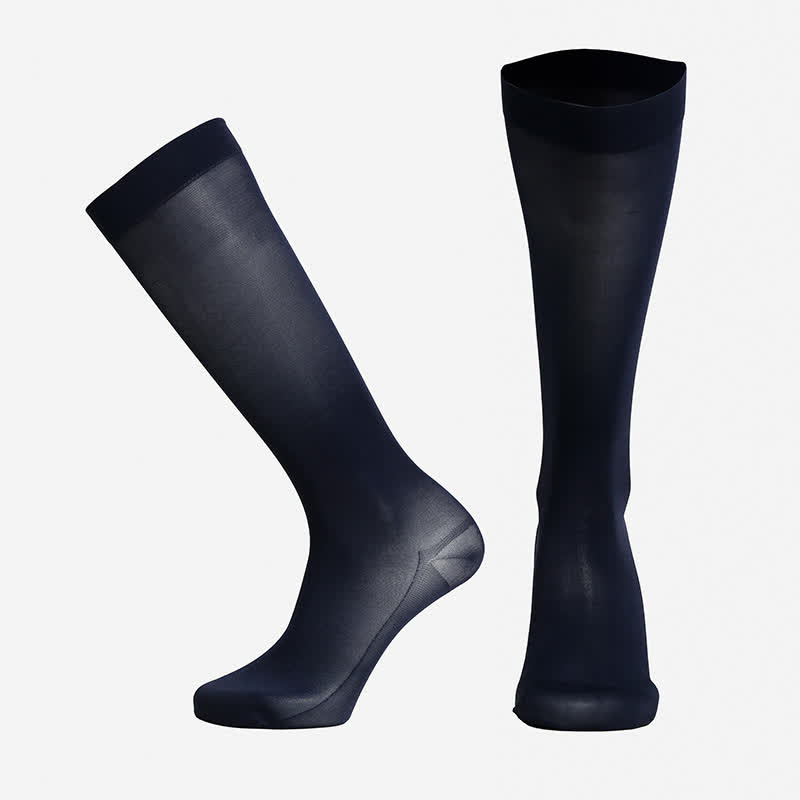 Plusock Classic Solid Compression Socks - Navy Blue - XXL - image 12