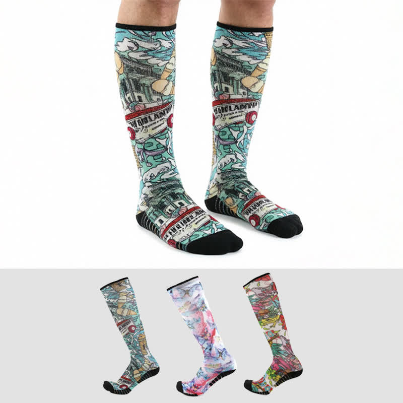 Plusock Bamboo Floral Butterfly Compression Socks - image 0