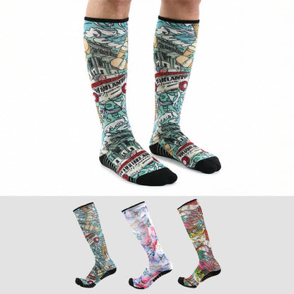 Plusock Bamboo Floral Butterfly Compression Socks - image 0