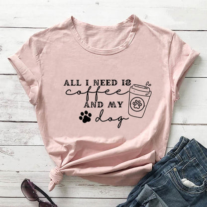 Plusock Plus Size Dog Paw Prints hort Sleeve T-shirt - Light Pink - 3XL - image 2