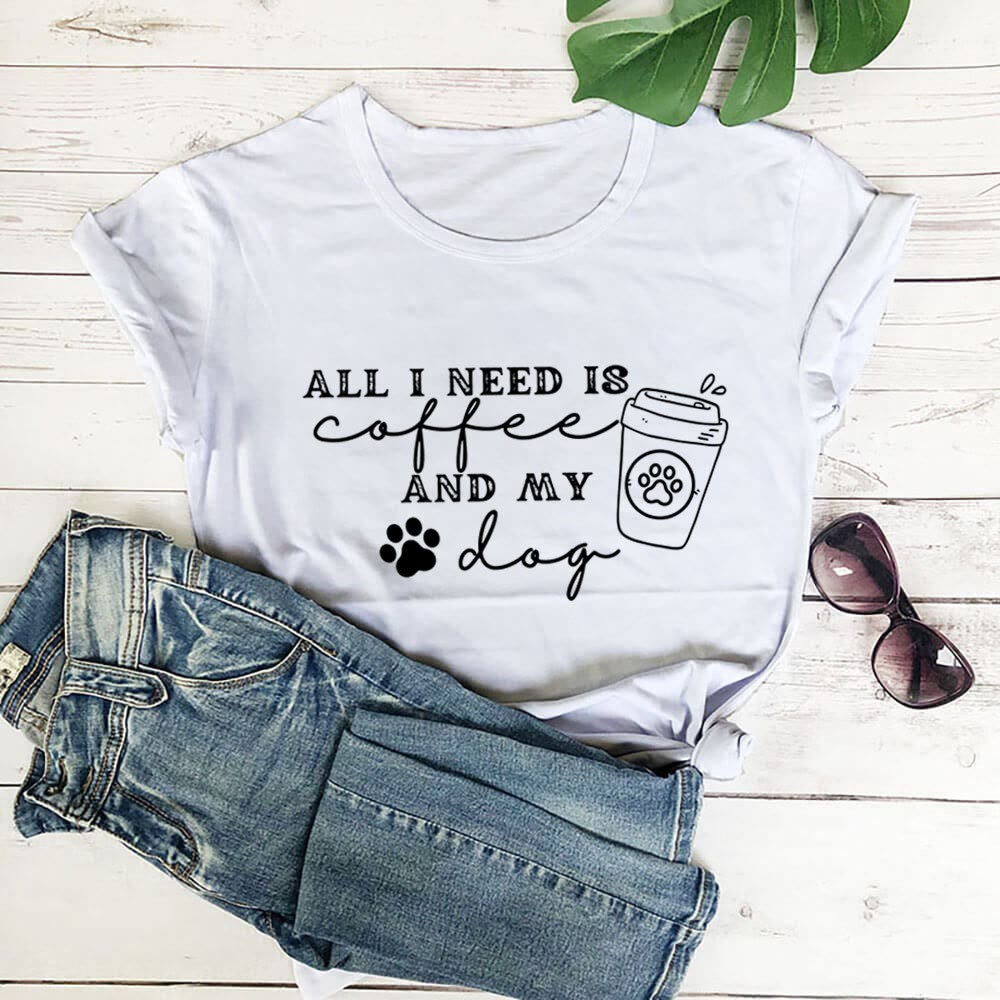 Plusock Plus Size Dog Paw Prints hort Sleeve T-shirt - White - 3XL - image 6