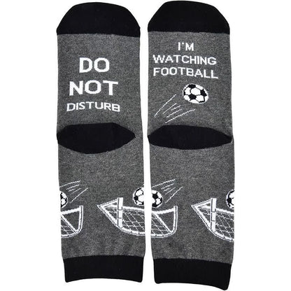 Plusock Football Quote Cotton Quarter Socks(2 Pairs) - Black - EU39-46(US6-12) - image 1