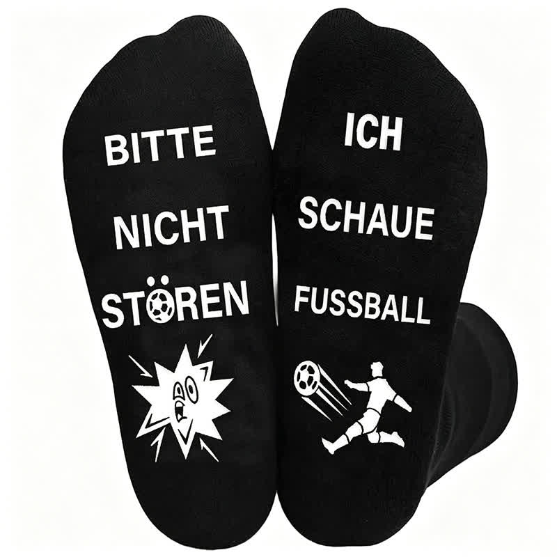 Plusock Football Quote Cotton Quarter Socks(3 Pairs) - A - EU39-46(US6-12) - image 2