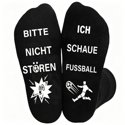 Plusock Football Quote Cotton Quarter Socks(3 Pairs) - A - EU39-46(US6-12) - image 2