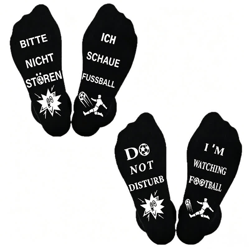 Plusock Football Quote Cotton Quarter Socks(3 Pairs) - image 1