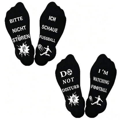Plusock Football Quote Cotton Quarter Socks(3 Pairs) - image 1