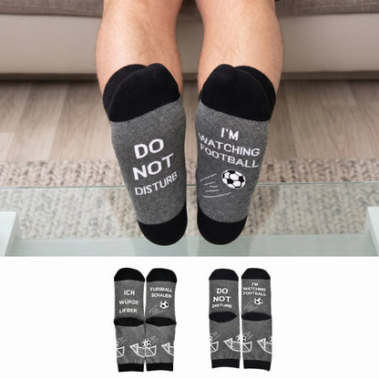 Plusock Football Quote Cotton Quarter Socks(2 Pairs) - Multicolor - EU39-46(US6-12) - image 0