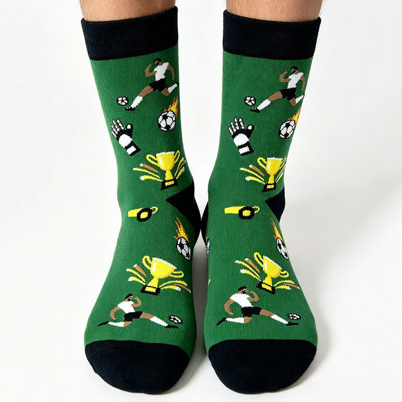Plusock Colorblock Soccer Quarter Socks(5 Pairs) - image 2