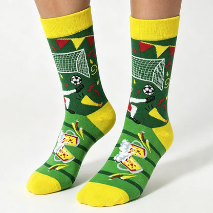 Plusock Colorblock Soccer Quarter Socks(5 Pairs) - image 1