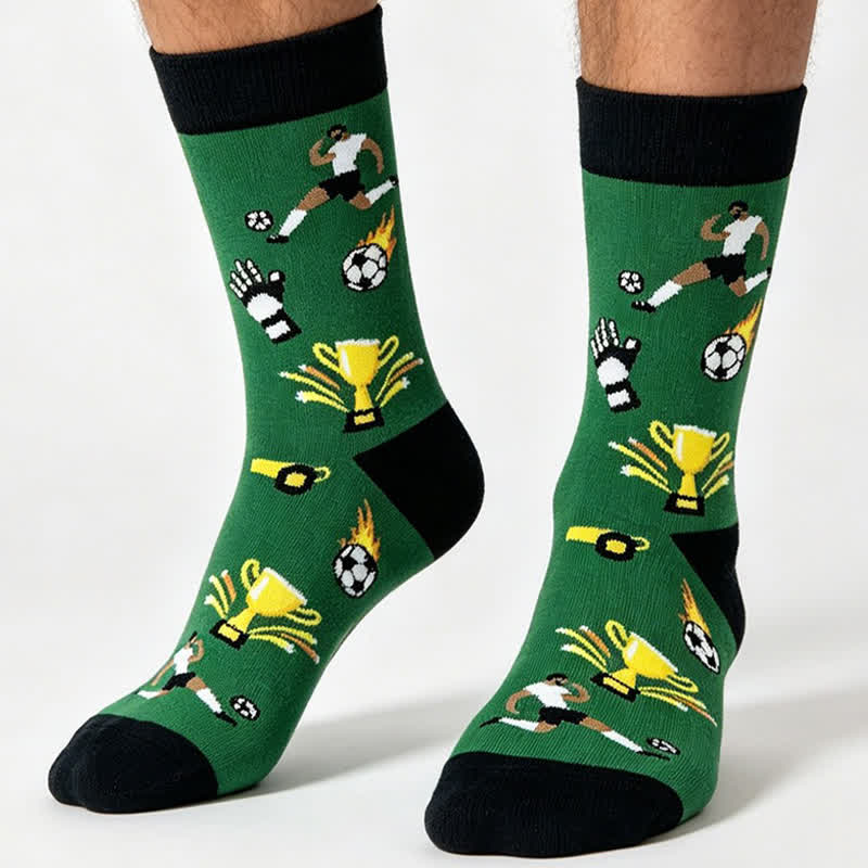 Plusock Colorblock Soccer Quarter Socks(5 Pairs) - image 3